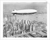 Hindenburg Flying over Lower Manhattan by Anonymous