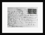Postcard from Frederick Noonan by Anonymous