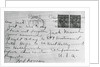 Postcard from Frederick Noonan by Anonymous