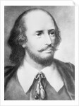 Illustrated Portrait of William Shakespeare by Anonymous