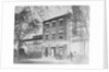 Men Outside Exterior of Civil War Slave Holding Station by Anonymous