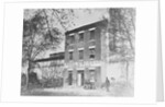 Men Outside Exterior of Civil War Slave Holding Station by Anonymous