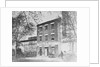 Men Outside Exterior of Civil War Slave Holding Station by Anonymous