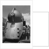 Inventor Standing by His Train Model by Anonymous