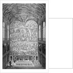 Interior View of Elaborate Painting and Ceiling by Anonymous