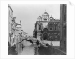 View of Canal and School in Venice. by Anonymous