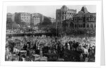 Bombay Police and Merchants During Street Protest by Anonymous