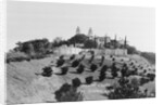 Exterior View of William R. Hearst's Castle with Landscape by Anonymous