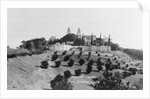 Exterior View of William R. Hearst's Castle with Landscape by Anonymous