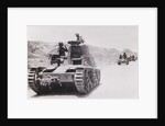 Italian Tanks Traveling over Somaliland Terrain by Anonymous