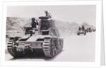 Italian Tanks Traveling over Somaliland Terrain by Anonymous