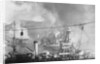 Fire and Smoke Emerging from Battleship Bretagne by Anonymous