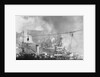 Fire and Smoke Emerging from Battleship Bretagne by Anonymous