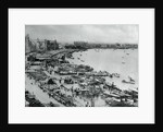 Aerial view of Bund in Shanghai by Anonymous