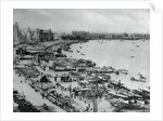 Aerial view of Bund in Shanghai by Anonymous
