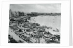 Aerial view of Bund in Shanghai by Anonymous