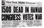 New York World telegram on War Fatalities in Hawaii by Anonymous
