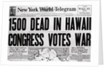 New York World telegram on War Fatalities in Hawaii by Anonymous