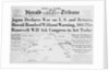 New York Herald Tribune Headlines Japan Declaring War by Anonymous