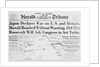 New York Herald Tribune Headlines Japan Declaring War by Anonymous