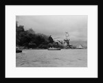 U.S.S. Arizona Burning by Anonymous