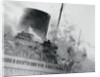 Smoke and Flames Billowing Out From a Ship by Anonymous