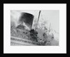 Smoke and Flames Billowing Out From a Ship by Anonymous
