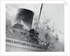 Smoke and Flames Billowing Out From a Ship by Anonymous