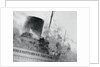 Smoke and Flames Billowing Out From a Ship by Anonymous