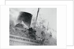 Smoke and Flames Billowing Out From a Ship by Anonymous