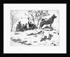 Children on Sleigh Near Statue Dedicated to Hero Dog by Anonymous