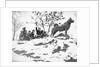 Children on Sleigh Near Statue Dedicated to Hero Dog by Anonymous