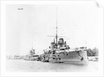Battleships in Harbor by Anonymous