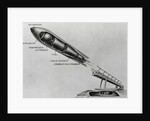 Illustration of Military Rocket Compartments by Anonymous