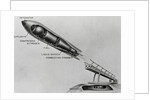 Illustration of Military Rocket Compartments by Anonymous
