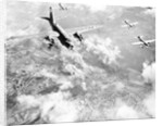 Martin B-26 Bomber Planes in Flight Over Belgium by Anonymous