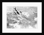 Martin B-26 Bomber Planes in Flight Over Belgium by Anonymous