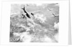 Martin B-26 Bomber Planes in Flight Over Belgium by Anonymous