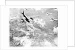 Martin B-26 Bomber Planes in Flight Over Belgium by Anonymous