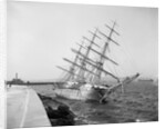 Sailing Ship Caught on Rocks by Anonymous
