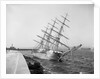Sailing Ship Caught on Rocks by Anonymous