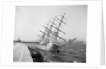 Sailing Ship Caught on Rocks by Anonymous