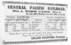 Railroad Timetable from 1864 by Anonymous