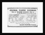 Railroad Timetable from 1864 by Anonymous