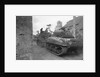 American Tanks Passing Through Town to Battle by Anonymous