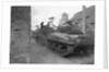 American Tanks Passing Through Town to Battle by Anonymous