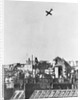 V-1 German Missile Over English Town 1944 by Anonymous