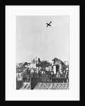 V-1 German Missile Over English Town 1944 by Anonymous