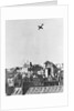 V-1 German Missile Over English Town 1944 by Anonymous