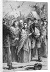 Print of Lucretia Mott Being Protected from Angry Male Mob by Anonymous